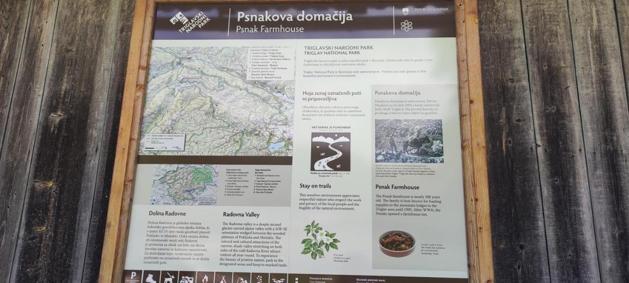 Ferienwohnung Turisticna Kmetija Psnak Mojstrana Exterior foto
